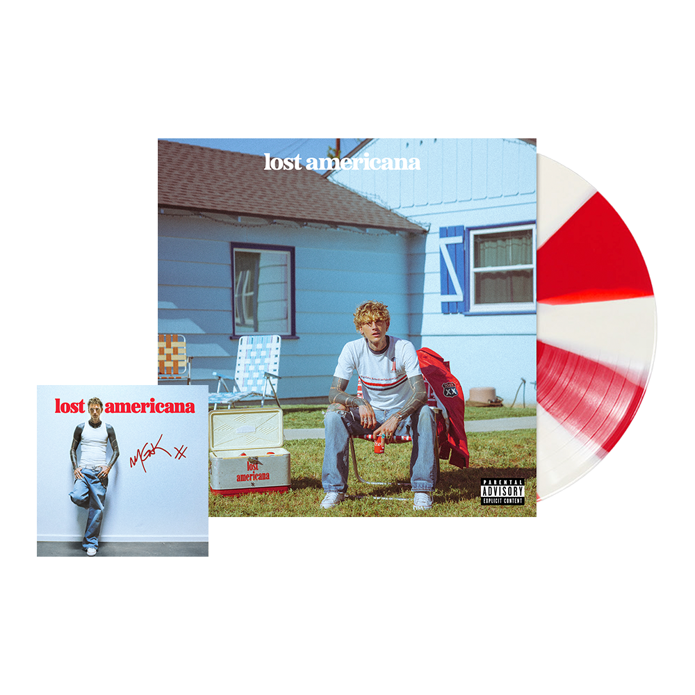 mgk lost americana - store exclusive vinyl + signed art card store exclusive vinyl + signed art card 412061