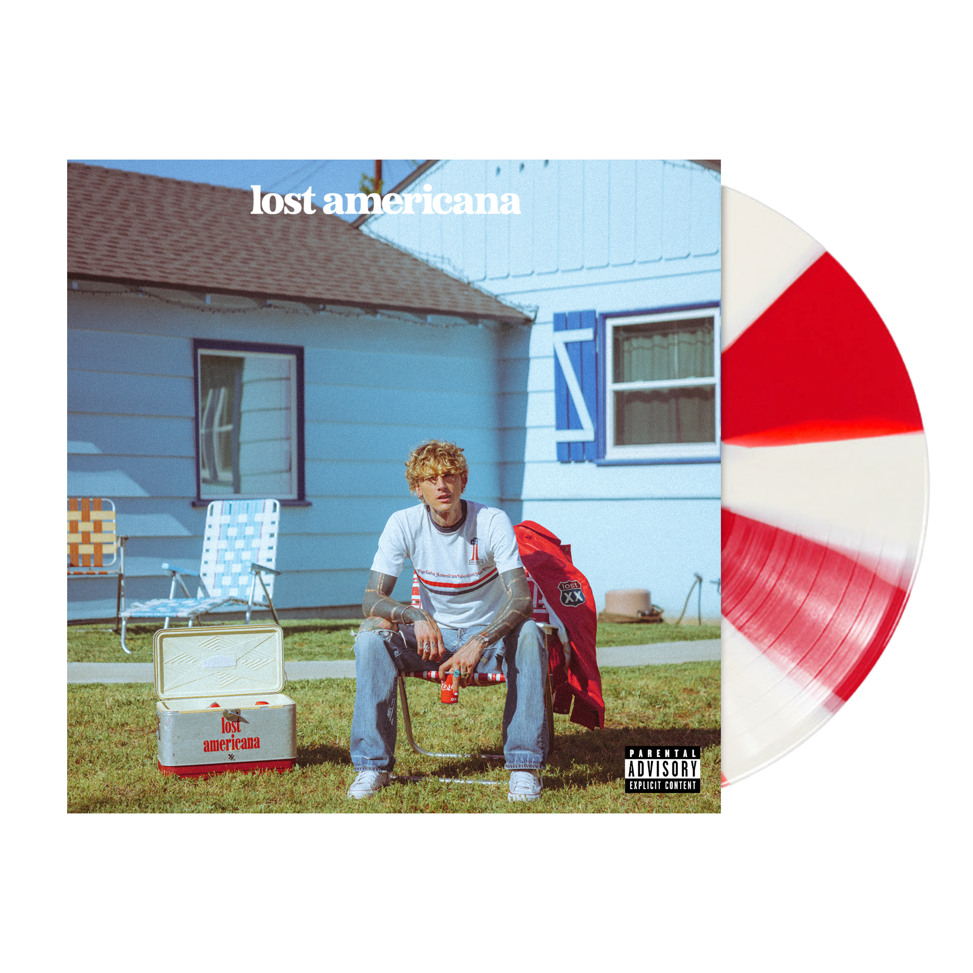 mgk lost americana - store exclusive vinyl + signed art card store exclusive vinyl + signed art card 412121
