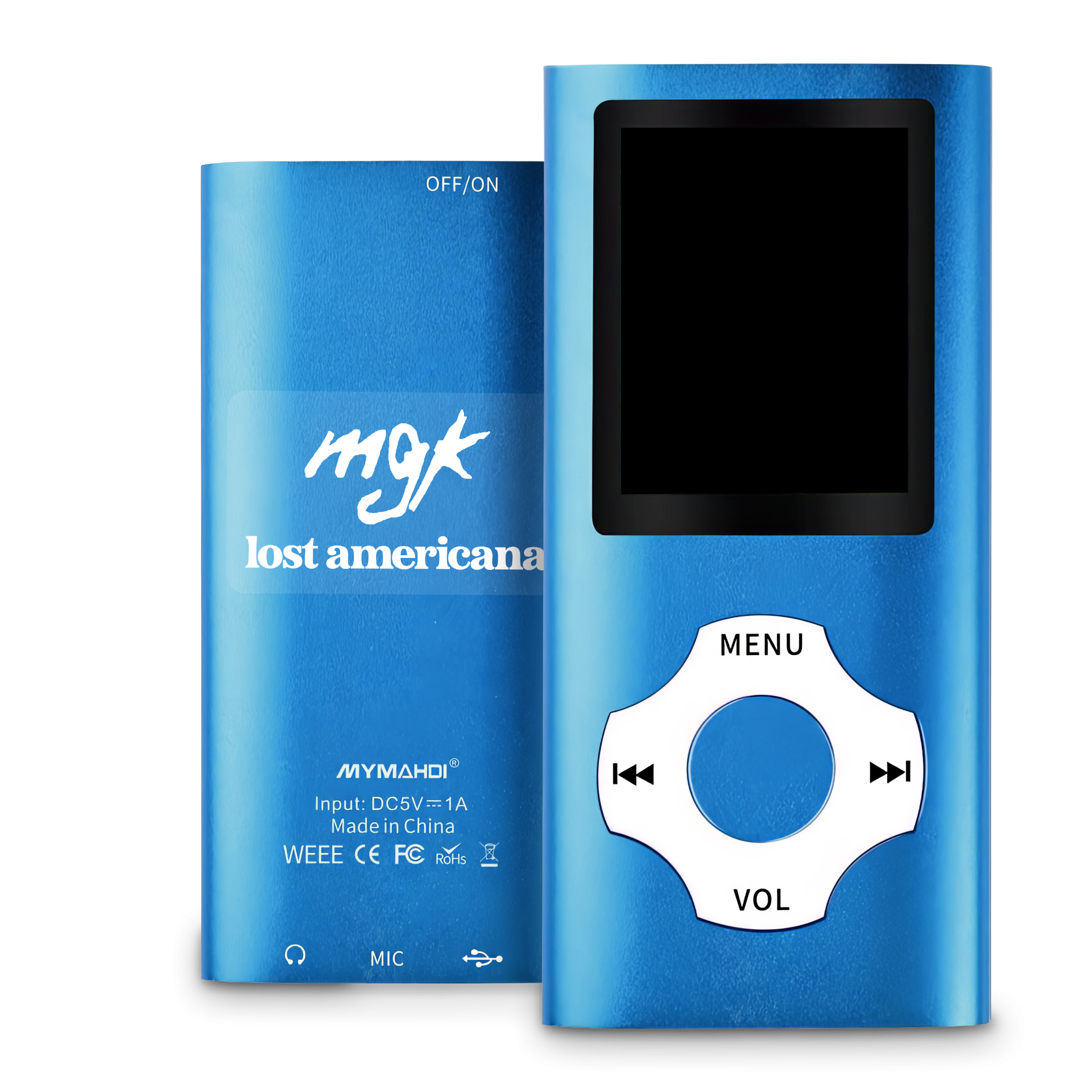 mgk lost americana - mp3 player light blue mp3 player 417478