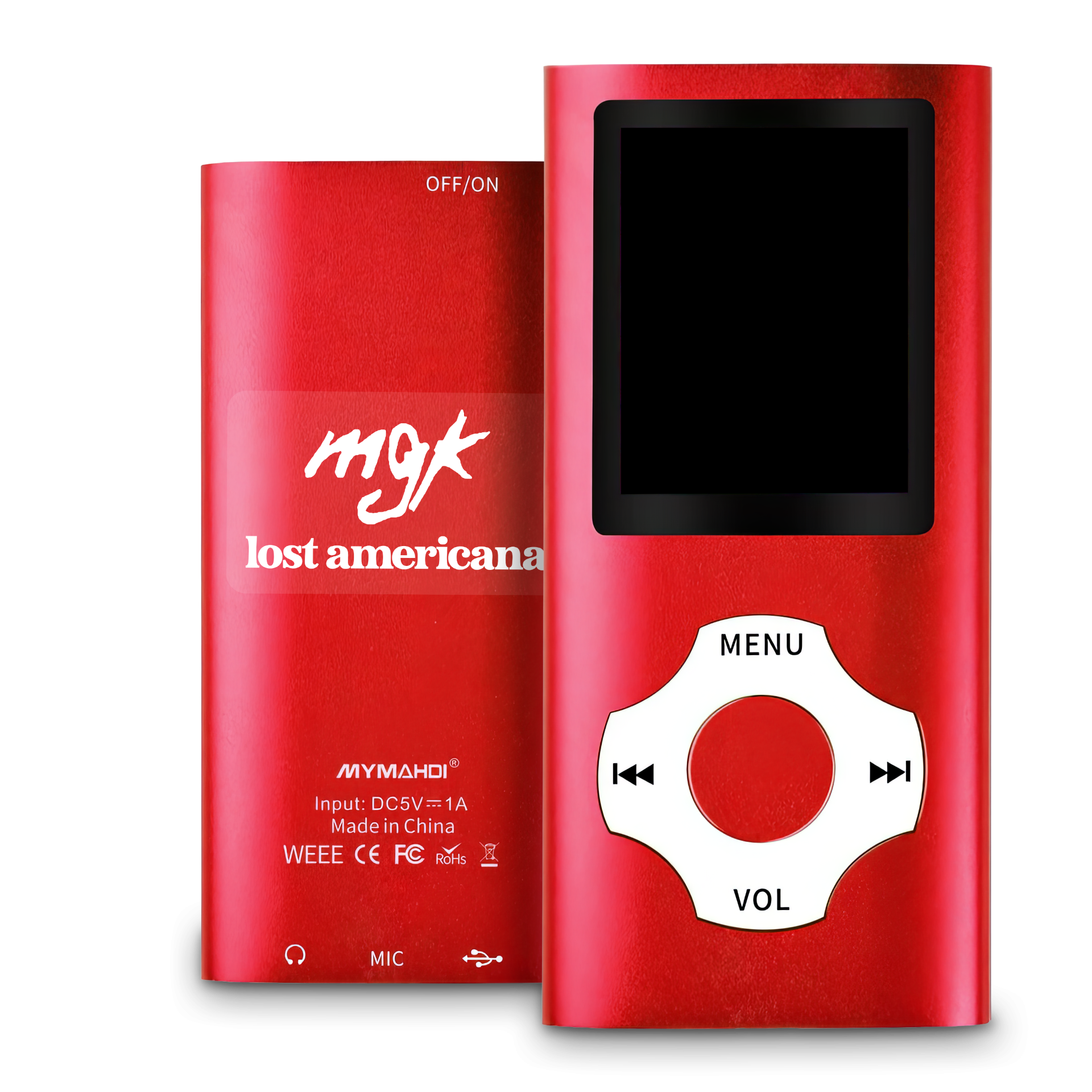 mgk lost americana - mp3 player rot mp3 player 417480